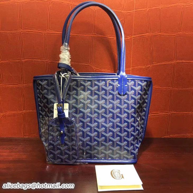 Inexpensive Goyard New Design Anjou Reversible Bag Mini 2398 Dark Blue