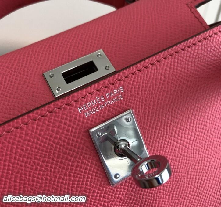 Trendy Design Hermes Mini Kelly 2 Handbag with Silver/Gold Hardware H442102 Pink