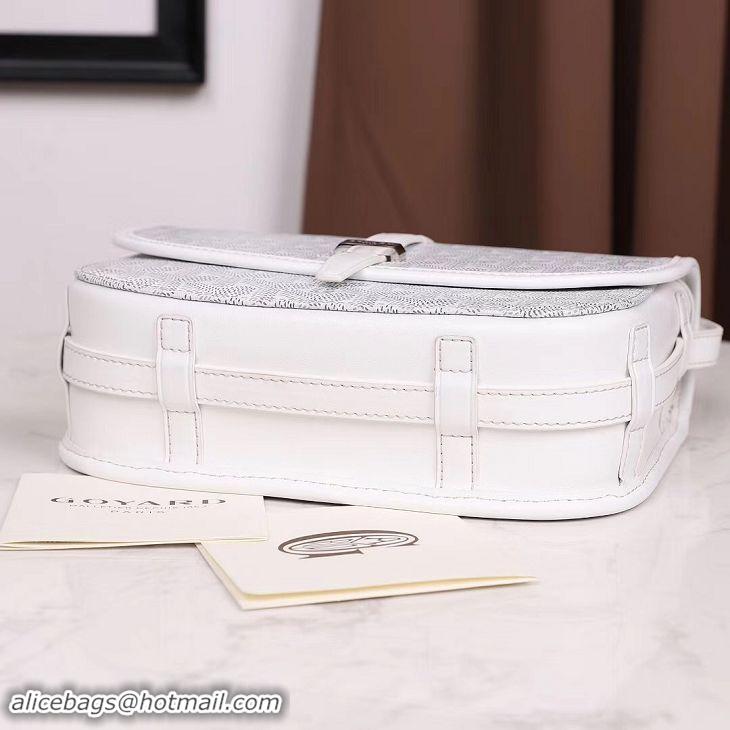 Shop Design Goyard Belvedere Messenger Bag PM 8965 White