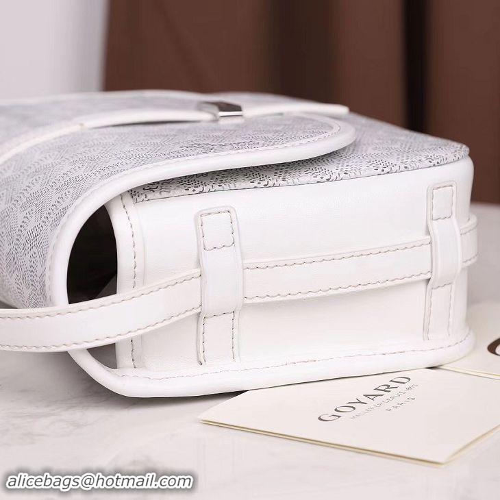 Shop Design Goyard Belvedere Messenger Bag PM 8965 White