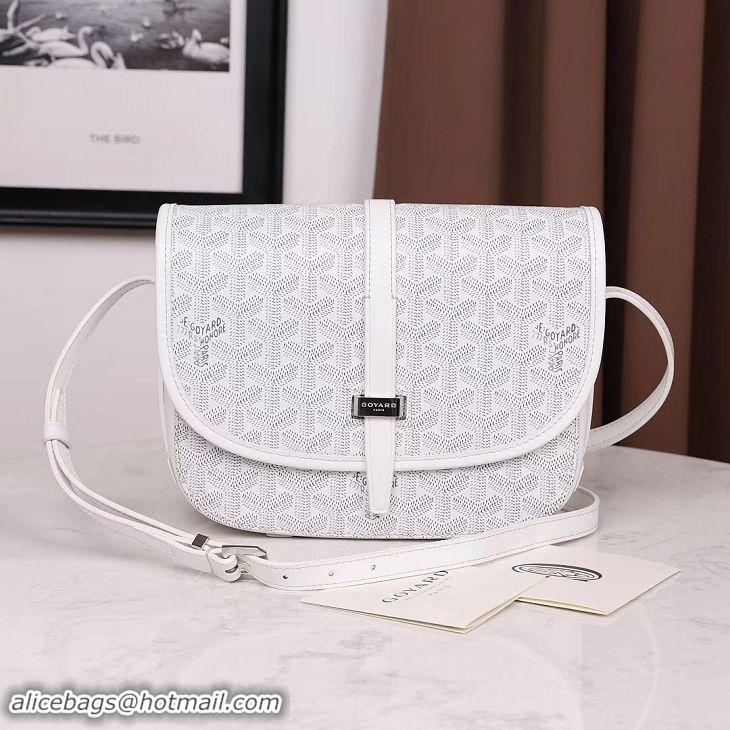 Shop Design Goyard Belvedere Messenger Bag PM 8965 White