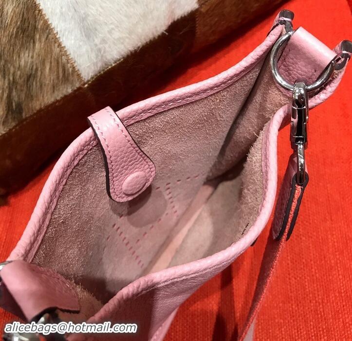 Stylish Hermes Mini Evelyne 18cm in Calfskin H442104 Pink