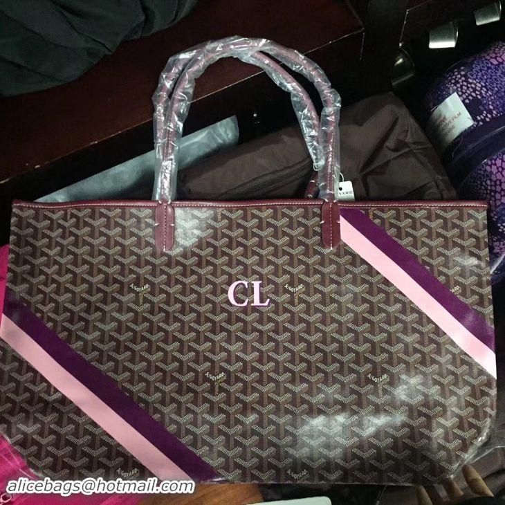 Price For Goyard Personnalization/Custom/Hand Painted CL With Stripes