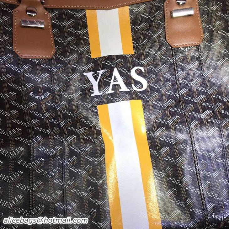 Price For Goyard Personnalization/Custom/Hand Painted YAS With Stripes