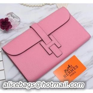 Unique Style Hermes Grained Calf Leather Elan 22 Clutch Bag H442114 Pink