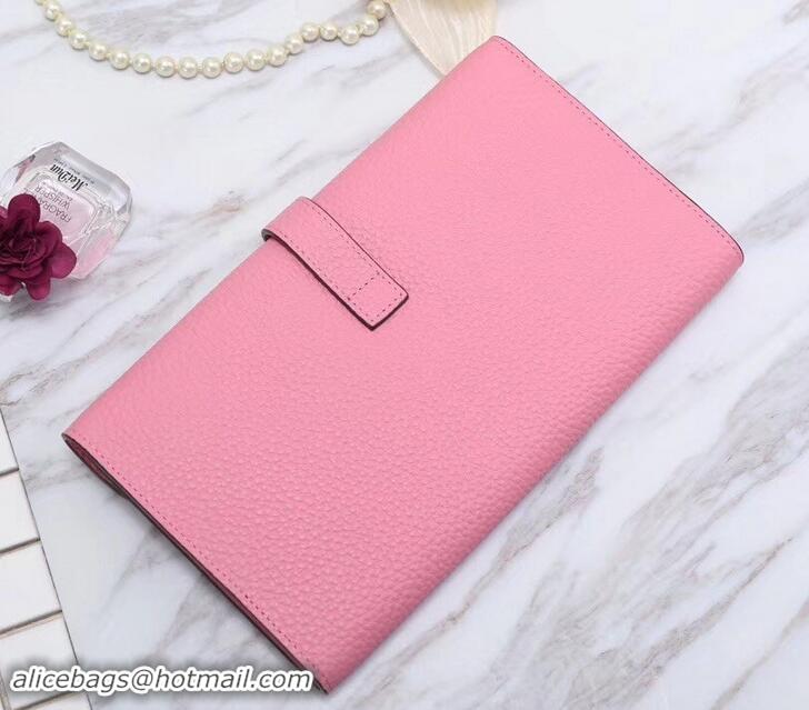 Unique Style Hermes Grained Calf Leather Elan 22 Clutch Bag H442114 Pink