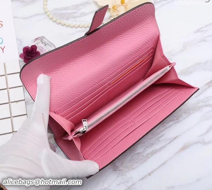 Unique Style Hermes Grained Calf Leather Elan 22 Clutch Bag H442114 Pink