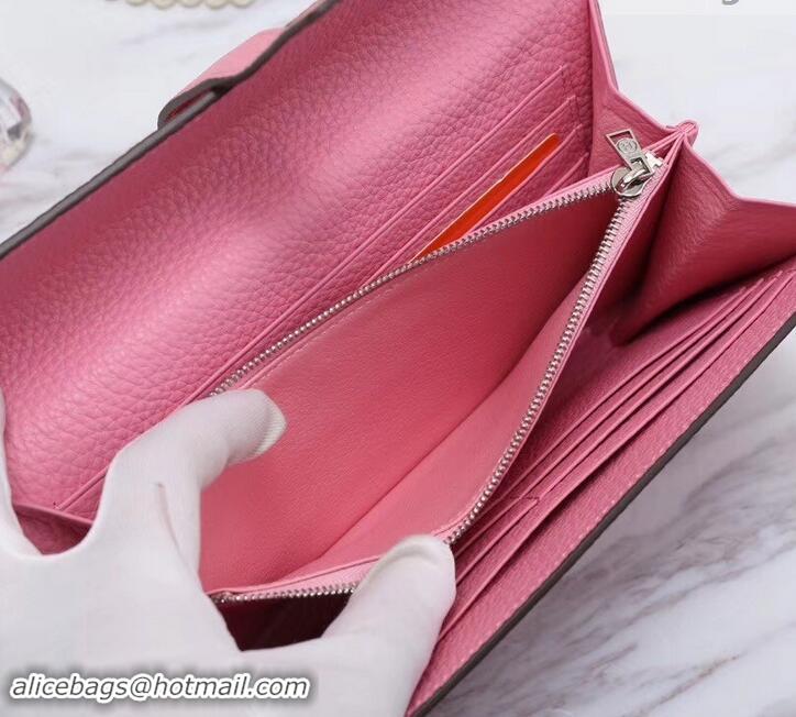 Unique Style Hermes Grained Calf Leather Elan 22 Clutch Bag H442114 Pink