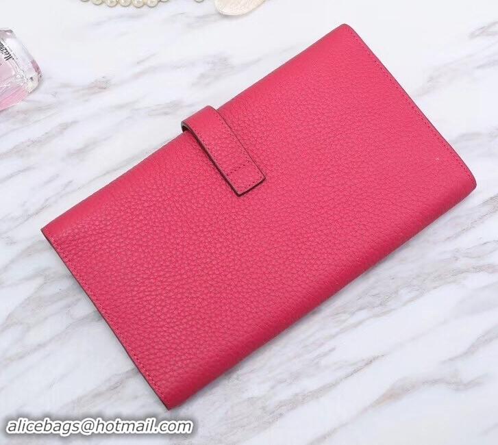 Durable Hermes Grained Calf Leather Elan 22 Clutch Bag H442114 Red