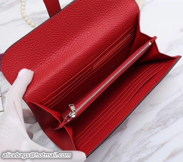 Discount Hermes Grained Calf Leather Elan 22 Clutch Bag H442114 Dark Red