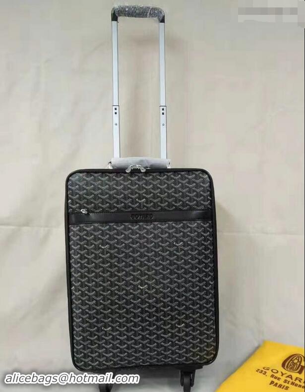 Original Cheap Goyard Rolling Trolley Travel Luggage Bag GL020 Black