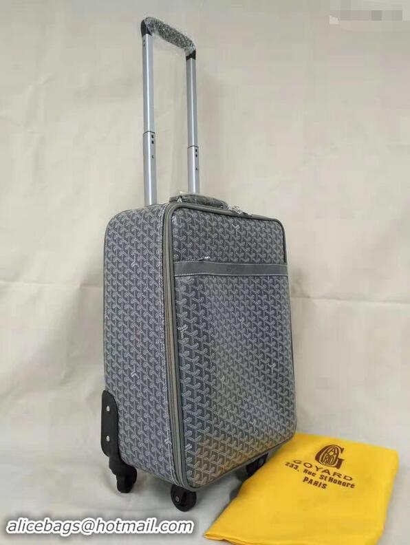 Well Crafted Goyard Rolling Trolley Travel Luggage Bag GL020 Dark Grey