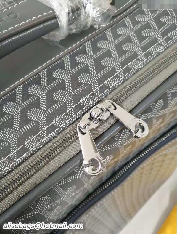 Well Crafted Goyard Rolling Trolley Travel Luggage Bag GL020 Dark Grey