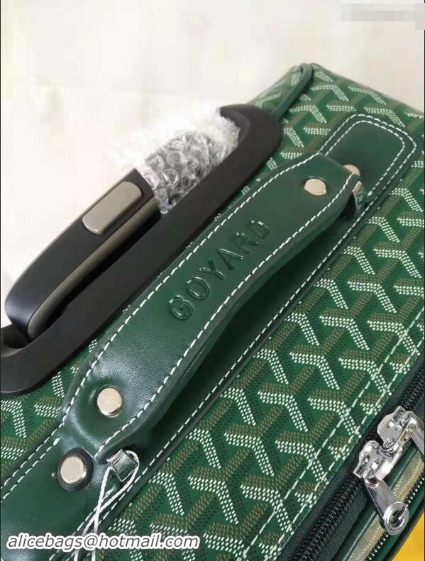 Buy Luxury Goyard Rolling Trolley Travel Luggage Bag GL020 Green