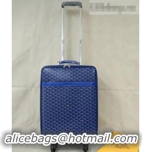 New Design Goyard Rolling Trolley Travel Luggage Bag GL020 Blue