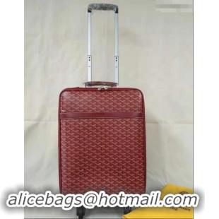 Top Quality Goyard Rolling Trolley Travel Luggage Bag GL020 Burgundy