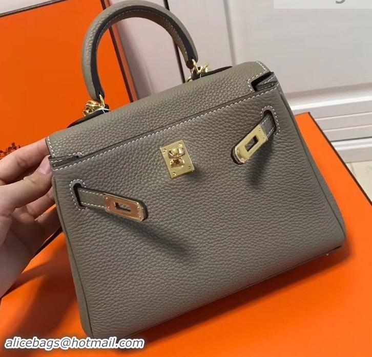 Best Product Hermes mini kelly 20 bag camel in clemence leather with golden hardware H422021