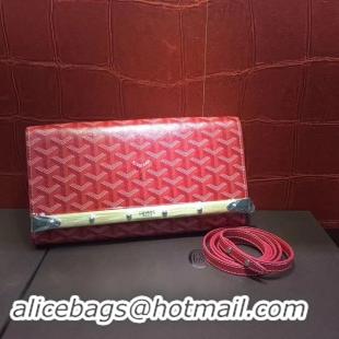 Promotional Goyard Monte-Carlo Clutch With Leather Strap 8982 Red