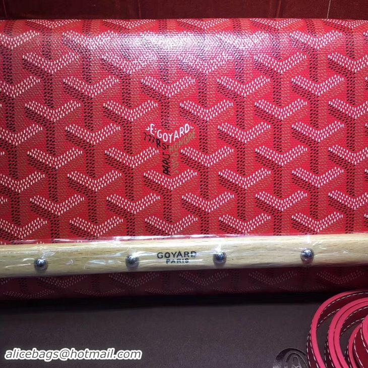 Promotional Goyard Monte-Carlo Clutch With Leather Strap 8982 Red