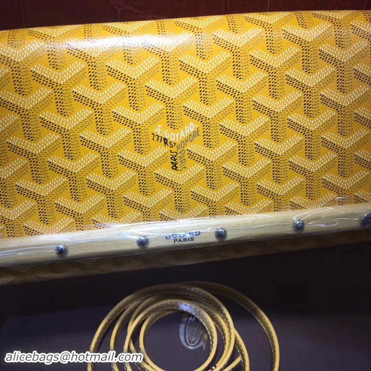 Low Cost Goyard Monte-Carlo Clutch With Leather Strap 8982 Yellow