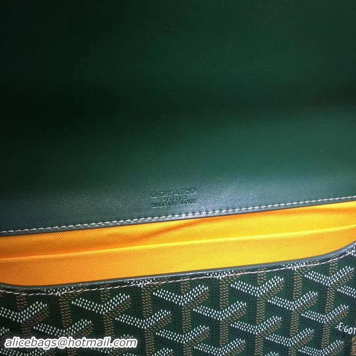 Popular Goyard Monte-Carlo Clutch With Leather Strap 8982 Green