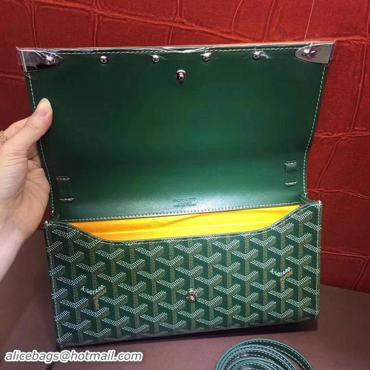 Popular Goyard Monte-Carlo Clutch With Leather Strap 8982 Green