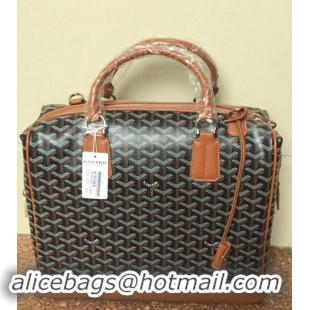 Sophisticated Goyard Duffle Bag 8976 Black And Tan