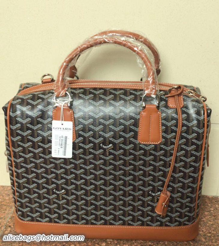 Sophisticated Goyard Duffle Bag 8976 Black And Tan