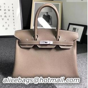 Popular Hermes Birkin 25cm Bag in Original Togo Leather Bag 423011 Elephant Grey 