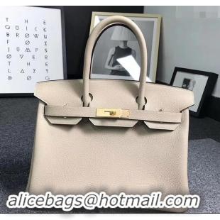 New Fashion Hermes Birkin 25cm Bag in Original Togo Leather Bag 423011 Poussiere