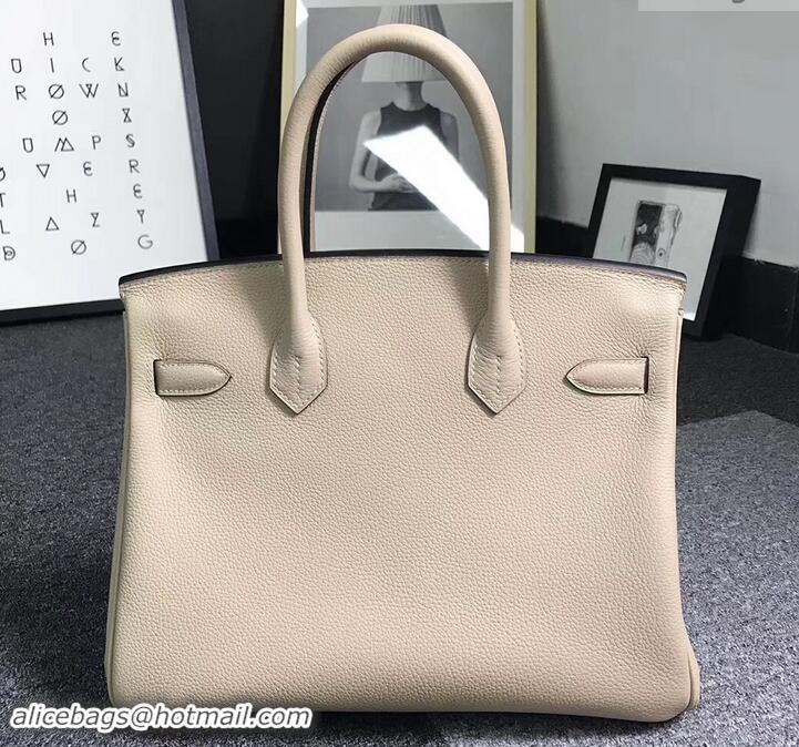 New Fashion Hermes Birkin 25cm Bag in Original Togo Leather Bag 423011 Poussiere