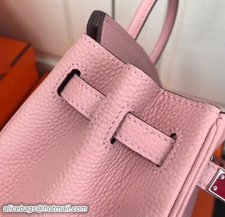 Most Popular Hermes Birkin 25cm Bag Pink in Togo Leather With Silver Hardware 423012