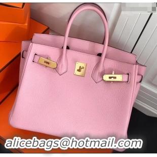 New Design Hermes Birkin 25cm Bag Pink in Togo Leather With Gold Hardware 423012