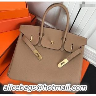 Grade Quality Hermes Birkin 25cm Bag Apricot in Togo Leather With Gold Hardware 423012