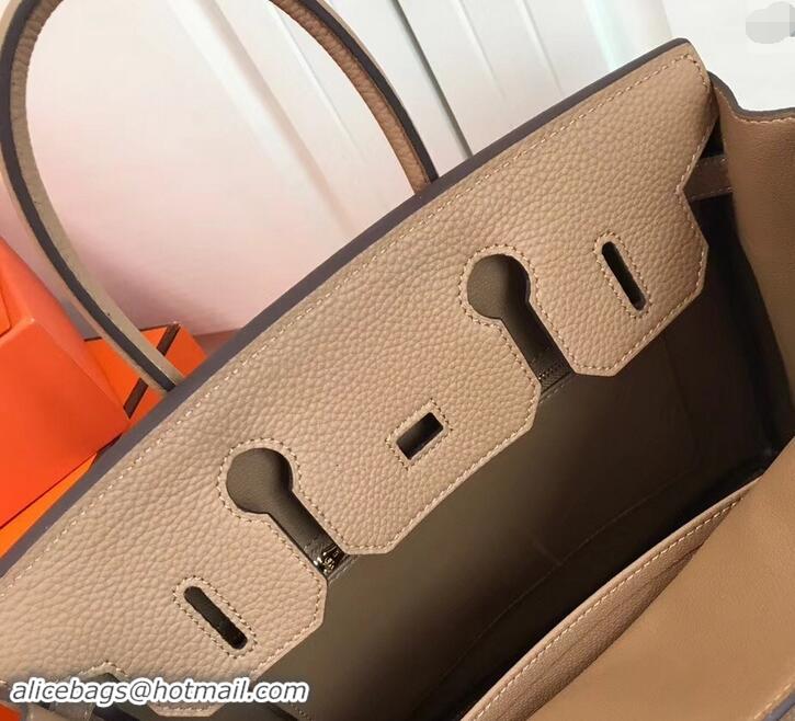 Grade Quality Hermes Birkin 25cm Bag Apricot in Togo Leather With Gold Hardware 423012