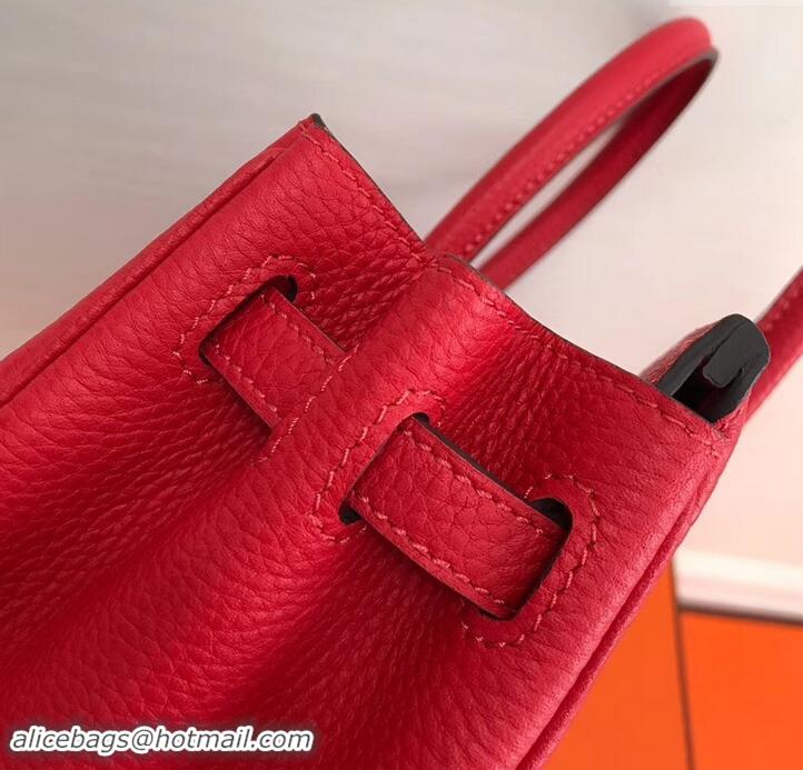 Promotional Hermes Birkin 25cm Bag Red in Togo Leather With Gold Hardware 423012