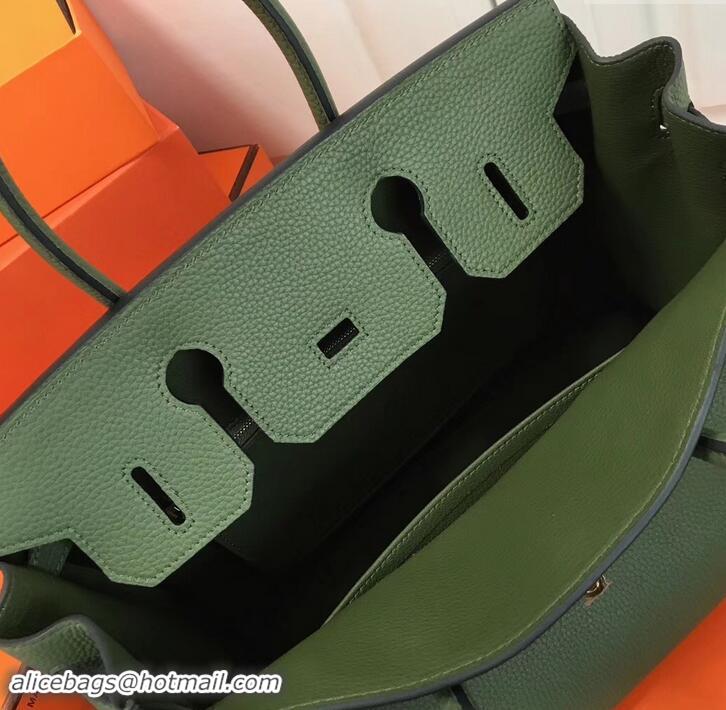 Good Quality Hermes Birkin 25cm Bag Army Green in Togo Leather With Gold Hardware 423012