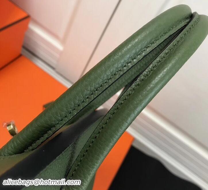 Good Quality Hermes Birkin 25cm Bag Army Green in Togo Leather With Gold Hardware 423012