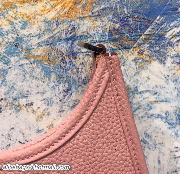 Imitation Hermes Evelyne III PM Bag in Original Togo Leather 423018 Pink