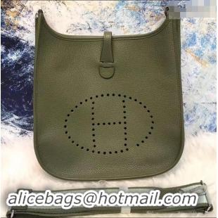 Grade Hermes Evelyne III PM Bag in Original Togo Leather 423018 Etoupe