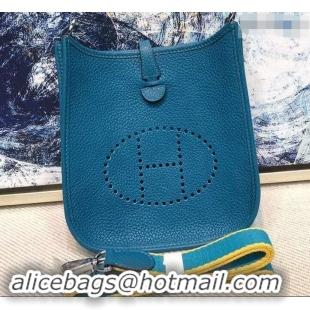 Best Price Hermes Evelyne Mini Bag in Original Togo Leather 423020 Macaron Blue