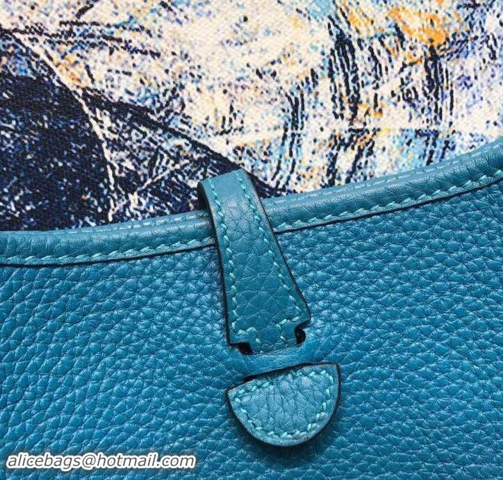 Best Price Hermes Evelyne Mini Bag in Original Togo Leather 423020 Macaron Blue