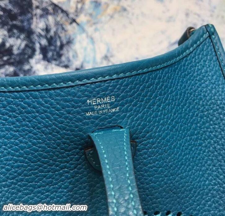 Best Price Hermes Evelyne Mini Bag in Original Togo Leather 423020 Macaron Blue