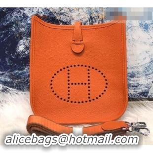 Fashion Hermes Evelyne Mini Bag in Original Togo Leather 423020 Orange