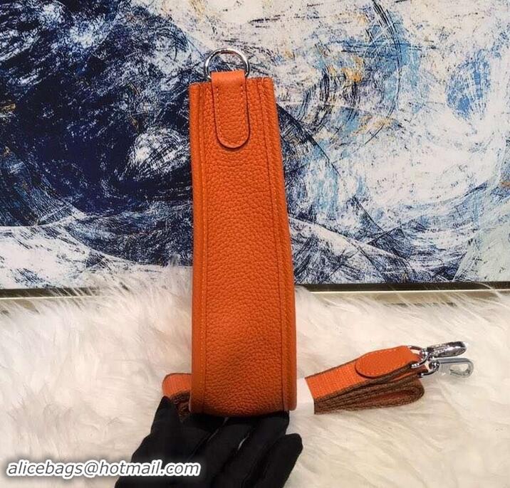 Fashion Hermes Evelyne Mini Bag in Original Togo Leather 423020 Orange