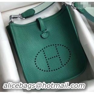 Good Quality Hermes Evelyne Mini Bag in Original Togo Leather 423020 Green