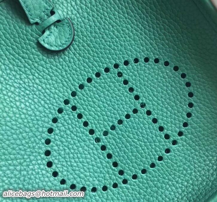 Good Quality Hermes Evelyne Mini Bag in Original Togo Leather 423020 Green