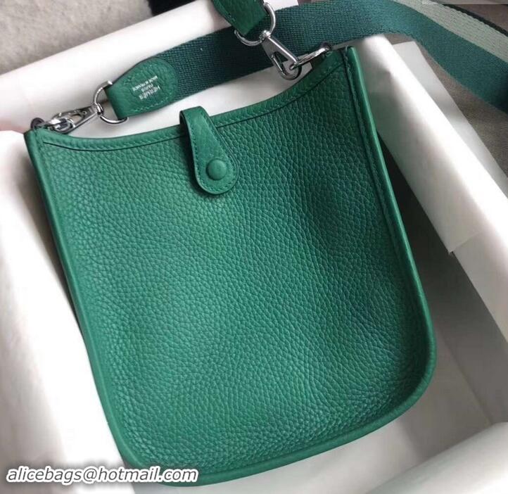 Good Quality Hermes Evelyne Mini Bag in Original Togo Leather 423020 Green