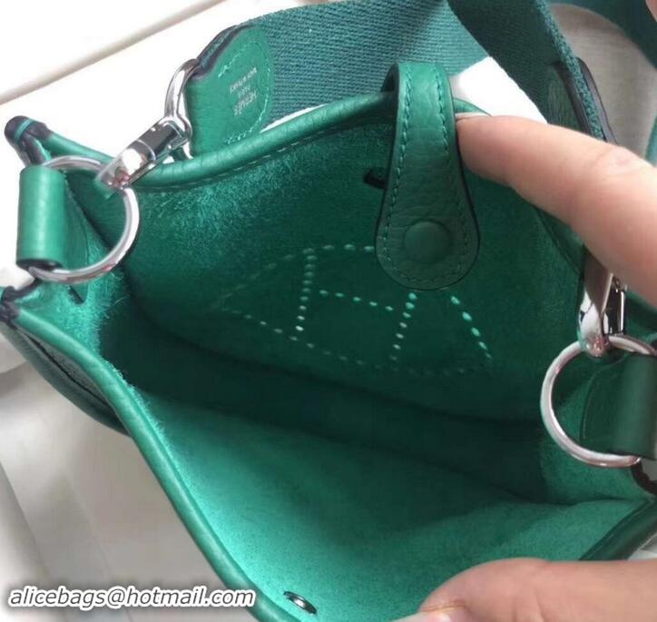 Good Quality Hermes Evelyne Mini Bag in Original Togo Leather 423020 Green