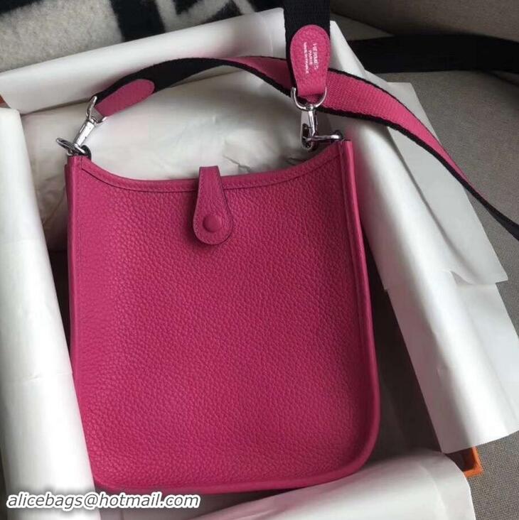 Best Product Hermes Evelyne Mini Bag in Original Togo Leather 423020 Fuchsia